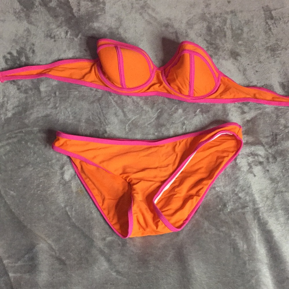 Pink and Orange Bikini